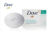 DOVE pure sensitive 100 g   toaletní mýdlo pro citlivou pokožku 