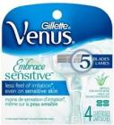 Gillette Venus Embrace Sensitive  -  nahradní hlavice   4 ks 